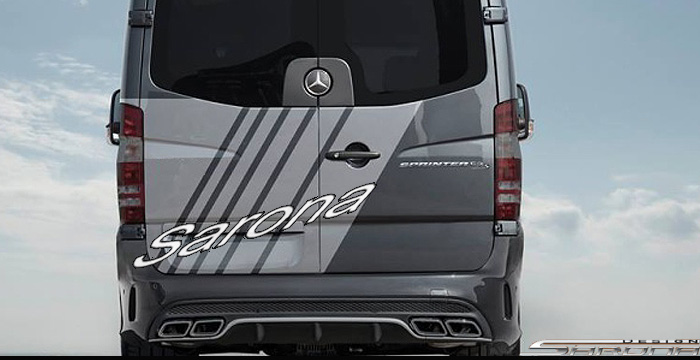 Custom Mercedes Sprinter  Van Rear Bumper (2007 - 2018) - $1790.00 (Part #MB-090-RB)